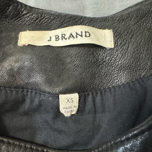 J Brand Black Lambs Leather Jacket Women’s Size XS - Picture 5 of 10
